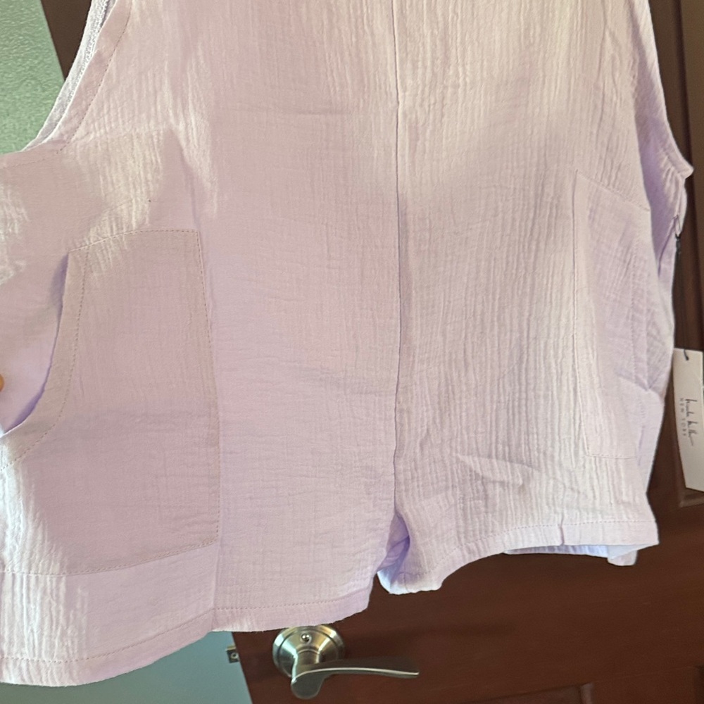 NWT! Nicole Miller Lavender Women's Shorts. Super soft. Pockets waist 22 - Picture 2 of 5